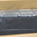 Henoyso 2000 Pack 2 Ply 9.8 x 9.8 Inch Black Cocktail Napkins Bulk