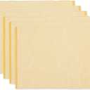 DII Eco-Friendly Fine Ribbed Collection Placemat Set, 13x19, Honey Gold