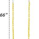 High Back Full Bucket Toddler Swing Seat with Yellow Coated Chains Fully Assembled Baby Swing Set Accessories