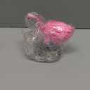 Gejoy Pink Flamingo Mini Christmas Tree Topper 4 Inch with Artificial Fluffy Feather LED String Lights Light up Miniature Pink Christmas Home Decorations for Small Xmas Tree Ornaments Holiday Party