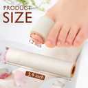 Tondiamo 6 Pieces Foam Toe Protector Sleeves Foam Bandages Tube Toe Cushion for Feet, Bunion, Hammer, Callus Corn, Bliste, Pain Relief(Large,Beige)