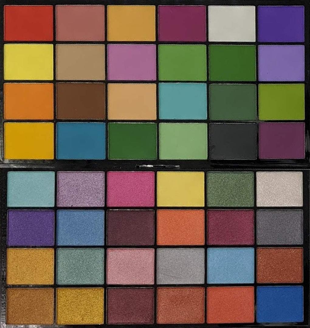 Palette Dust Set 24 Matte Colors & 24 Dazzler Colors (48 Pack)