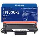 v4ink Compatible TN830XL Toner Cartridge Ink for Brother HL-L2460DW Printer Replacement for TN830XL TN830 TN-830 Toner Set for DCP-L2640DW HL-L2405W HL-L2400D MFC-L2820DW HL-L2480DW Printer (1 Black)