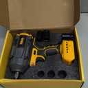 Cordless Impact Wrench 1/2 inch for Dewalt 20V Battery, 1000/1200N.m Impact Driver High Torque Brushless Electric Impact Gun Includes LED Work Light Variable Speeds for Car/Truck RV/Mower