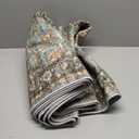 Washable Oriental Hallway Runner Rug - 3x12 Rugs for Living Room Soft Carpet for Bedroom Kitchen Waterproof Floral Distressed Indoor Stain Resistant Non-Shedding Floor Carpets (Green, 3X12)