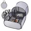 Tailtastic Pet Playpen with Surround Tunnel, Outdoor/Indoor Cat Playpen with Breathable Soft Sides，Tailtastic Cat Enclosure Tent for Small Animals, Portable Tent with Carry Bag (Medium)