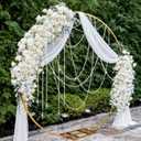 Giegxin 24 Pcs 78ft Wedding Pearl Crystal Garland Faux Pearl Hanging String Bridal Party Garland Hanging Decoration for Wedding Party Flower Home Window Ceiling Draping Decoration