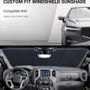 Pigenius Windshield Sun Shade for Ford F150 2009-2014. Full Coverage Rearview Mirror Shade for Ultimate Protection