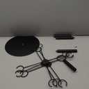 Cocktail Tree Stand, Metal Drink Tower, 3 Tier - 12 Holders For Champagne, Martini, Margarita Cups (Black)