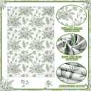 Boyiee 6 Sets Sage Green Kitchen Towels Set Vintage Floral Dish Tea Towels Absorbent Wildflower Dishtowels 24"x16" Forest Hand Wash Cloth for Farmhouse Kitchen Bathroom Housewarming Gift