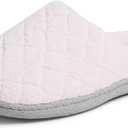 Dearfoams Women's Leslie Quilted Terry Clog with Wide Widths Slipper 5-6
