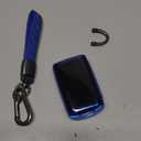 Sindeda for Mazda Key Fob Cover with Keychain Key Case Key Shell 360 Degree Full Protection Compatible with 2019-2025 Mazda 3, Mazda 3 Hatchback, 2020-2025 Mazda CX-5, CX-30, CX-9-Blue