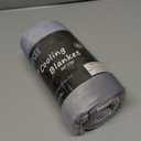 Topcee Cooling Throw Blanket for Night Sweats Decorative Tie Dye, Absorbs Heat to Keep Cool on Warm Nights, Q-Max 0.5 Cooling Blankets for Hot Sleepers, Cool Lightweight Sofa Throw Blanket (50"x70") (Grey Watercolor)