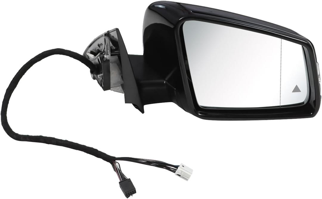 Right Passenger Side Mirror Assembly Compatible with CLA250 CLA45 AMG 2014-2018 Rearview Mirror with (BSM) Blind Spot Match & Heated and Turn Signal Light 1178100876-PFM (Right, Black)
