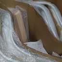 OLIXIS Set of 4 Dining Kitchen Mid-Century Modern Chairs with Wood Legs and PU Leather Cushion for Living Room Bedroom Outdoor Lounge, White