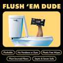 DUDE Wipes Shea BUTTer Flushable Wipes - Extra-Large Adult Wet Wipes - 6 Pack (288 Count) - Infused with Coconut Oil, Vitamin E, and Aloe - Septic and Sewer Safe