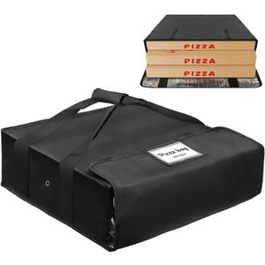 Grekos Large Pizza Food Delivery Bag,Pizza Carrier Insulated Bags Large,20" x 20" x 6" Insulated Pizza Delivery Bag For Carry Hot,Pizza Pack Insulation,pizza bags for delivery, Insulated Pizza Bags
