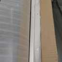 Wooden Rocking Chair - Outdoor Oversized Porch Rocker with High Back and Armrest - All Weather Slatted for Backyard, Garden - 400 lbs Support - White (1 pack)