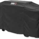 Weber 28" Premium Griddle Cover WeatherResistant Polyester Cover with Fastening Straps (Fits: Slate Griddles)