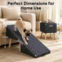 2-in-1 Foldable Dog Ramp Ottoman for Couch, Non-Slip Carpet Surface,17.13"H