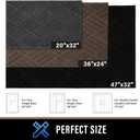 PLEASOR Front Door Mat, Absorbent Dirt Trapper Welcome Door mat Indoor, Non Slip Machine Washable Entryway Rug, Dog Door Mat, Shoes Scraper, Low Profile Doormat for Inside Floor, 20x32, Charcoal (2'8" x 1'8" (Rectangular))