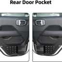 Rear Door Storage Box Pocket Organizer for Jeep Wrangler JL JLU 4XE 2018-2025 & Gladiator JT 2020-2022 2023 2024 2025, 2Pcs
