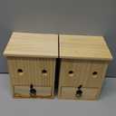 Carpenter Bee Traps for Outside 2PACK Durable, Weather-Resistant, Eco-Friendly Wooden Wasp Trap for Outdoor Use