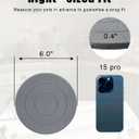 TBEECOZY Diatomaceous Earth Plant Saucer Instant Dry, 2 Pack 8 inch Super Absorbent Plant Trays for Pots, Plant Water Catcher Tray, Plant Drip & Drainage Tray for Indoor, Gray