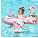 Swimbobo Toddler Pool Float with Seat Boat Inflatable Ride-on Airplane Pirates Sharks Car for Kids Outdoor Toys