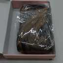 Clip in Hair Extensions, 14" Beach Wave Brown Hair, 4PCS Natural Soft Synthetic Hairpiece - Light Brown with Golden Ends