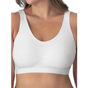 SHAPERMINT Wireless Bras for Women No Underwire Small to Plus Size Bralettes with Support and Natural Lift (White, XXXL)