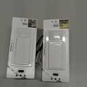 Lutron Maestro Motion Sensor Light Switch, for Bathroom, Garage, Laundry Room, and Closet, for Any Bulbs, Occupancy and Vacancy Sensor, Single-Pole Only, No Neutral Req, MS-OPS2H-2-WH, White (2 Pack)