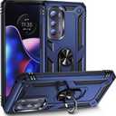 Case for Motorola Edge 2022 Case Cover,Magnetic Car Mount Bracket Shell Case for Motorola Moto Edge 2022 / Edge Gen.3 5G 2022 Case Blue