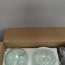 Light Green Glass Pendant Lights Kitchen Island Lighting Globe Pendant Light Fixtures Modern Pendant Lighting for Bedroom Living Dining Room Light Fixture (7.87 in, 2 Pack)