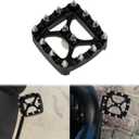 Motorcycle Brake Pedal Pad Cover MX Offroad Mini Foot Pegs Step Plate Fit for Harley Dyna Softail Sportster XL XG (Black)