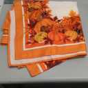 SASTYBALE Pumpkin Tablecloth, Fall Tablecloths for Rectangle Tables 52 x 70 Inch Spillproof Wrinkle Resistant Durable Polyester Table Cover for Harvest, Thanksgiving, Holiday