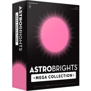 Astrobrights Mega Collection, Colored Paper, Neon Pink, 625 Sheets, 24 lb/89 gsm, 8.5" x 11 