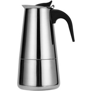 Stainless Steel Italian Coffee Stovetop Coffee Maker Moka Pot Percolator (6 Cup / 10 Oz)