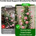 Halatool 72 Inch Tall Tomato Cages Heavy Duty, 4 Pack Metal Adjustable Plant Support Stakes for Pots, Large Trellis for Garden Climbing Vegetables Cucumbers Flowers Fruits