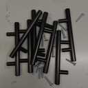 Franklin Brass Solid Bar (10-Pack) Cabinet Handles 3" Hole Center Modern Pulls | Matte Black Hardware Kitchen Door, Drawers, Dressers, Furniture BAR076Z-FB-B