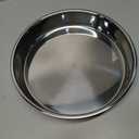 VAEHOLD Pantry Cabinet Lazy Susan Stainless Steel Black Spice Rack Turntable - Decorative Trays Storage Containers Organizer for Kitchen Cabinet, Snacks, Bathroom (10 inches) (9 4/5'', Silver)