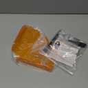 7x7 Inch Corner Shelf Wall Mount Set of 2, Orange Acrylic Corner Floating Shelves, Corner Wall Organizer Shelf for Bathroom, Kitchen, Bedroom, Living Room, Dining Room, Office