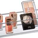 Amazing Abby - Glamour - Acrylic 1-Compartment Makeup Organizer, Transparent Plastic Lipstick Holder, Perfect Bathroom Vanity Storage Solution for Lipsticks, Nail Polishes, and More