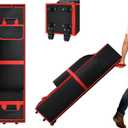 10x10x62 Tent Bag Replacement Part, Heavy Duty Wheeled Canopy Bag with Handles and Rollers for Pop Up Carrying Case, 1680D Waterproof Oxford Fabric Designed for Outdoor Storage