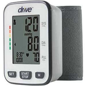 Drive Medical Automatic Deluxe Blood Pressure Monitor, White, Wrist Drive Medical Automatic Deluxe Blood Pressure Monitor, White, Wrist