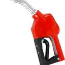 3/4" NPT Auto Fuel Nozzle, Auto Shut Off Fuel Nozzle with 3-speed Padlock, Spout 15/16" for Gasoline, Diesel, Biodiesel and Kerosene, Red