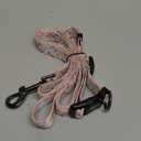 Ihoming Dog Collar and Leash Set for Daily Outdoor Walking Running Training, Floral Sky Design for Medium Boys Girls Dogs Cats Pets, M-Up to 45LBS (Medium (Pack of 1))