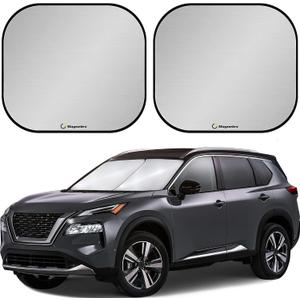Magnelex Windshield Sun Shade - Reflective Fabric Blocks Sun and Keeps Your Vehicle Cool, Foldable Sun Shield for Car (Universal Fit) (Standard)
