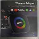 Wireless Carplay Adapter for iPhone Ai Box with Netflix/YouTube Supports TF/Card Dongle Plug and Play Easy Setup Carplay & Android Auto Video Entertainment for iOS 10+ and Cars After 2015 Car