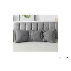 WhatsBedding Memory Foam Body Pillow for Adults, Long Pillow for Sleeping, Full Body Pillow for Bed - Dark Grey